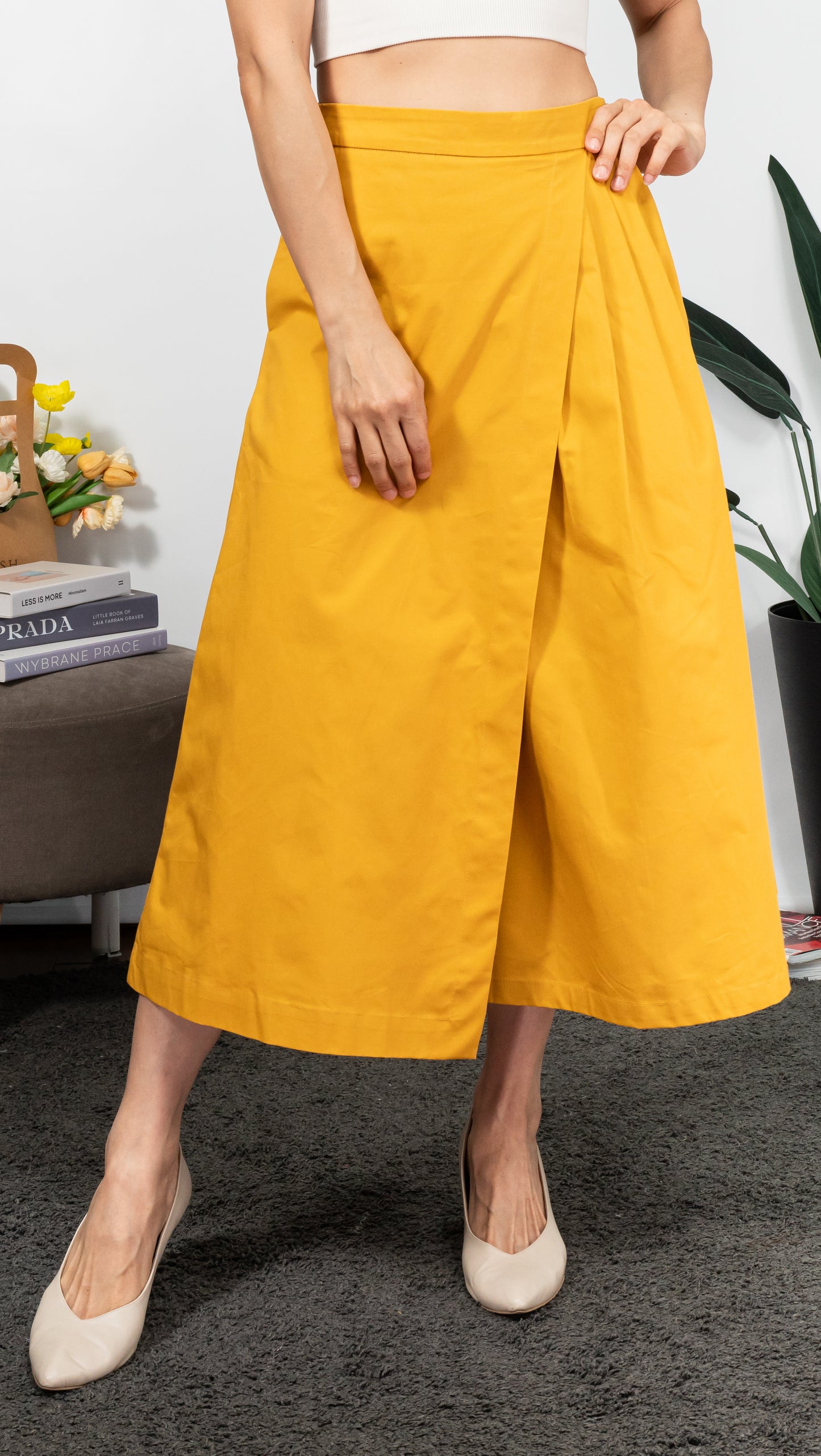 Pleated Pants (Mustard)