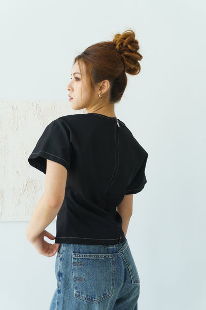 Zip-Back Top (Black)