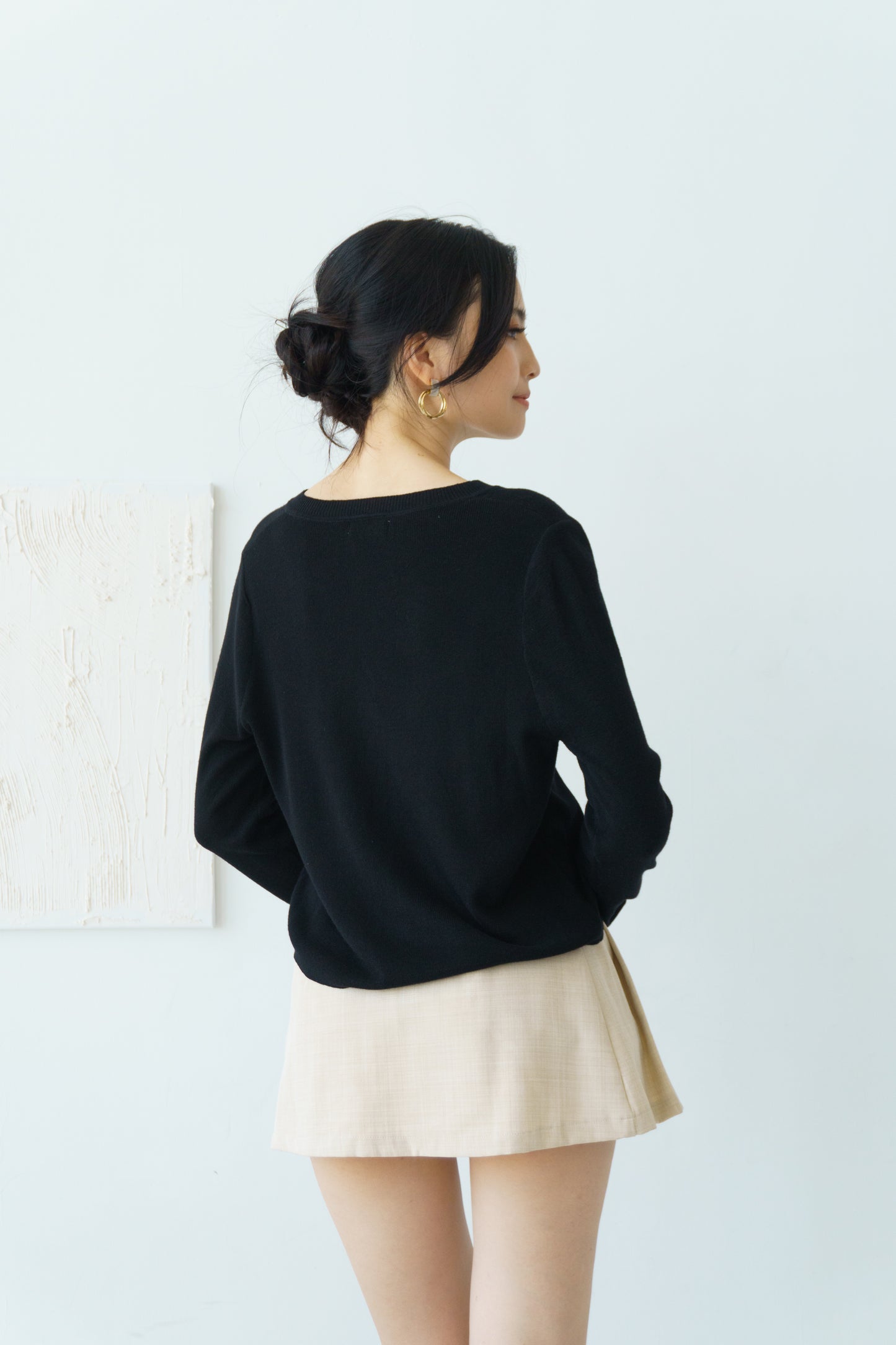 Long Sleeve Knit (Black)