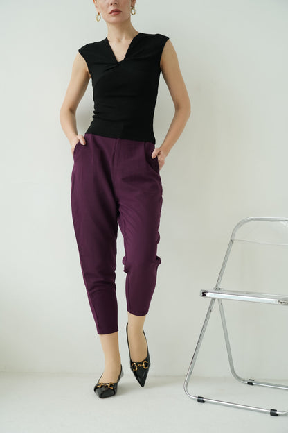 Capri Suit Pants (Purple)