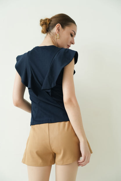 Wingsleeve Top (Navy Blue)