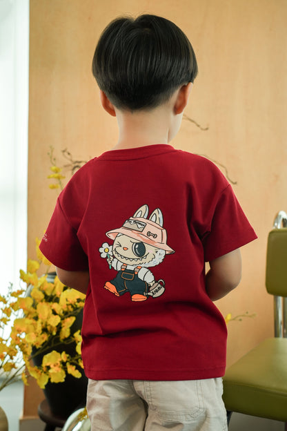 CNY Labubu Top (Kid / Red)