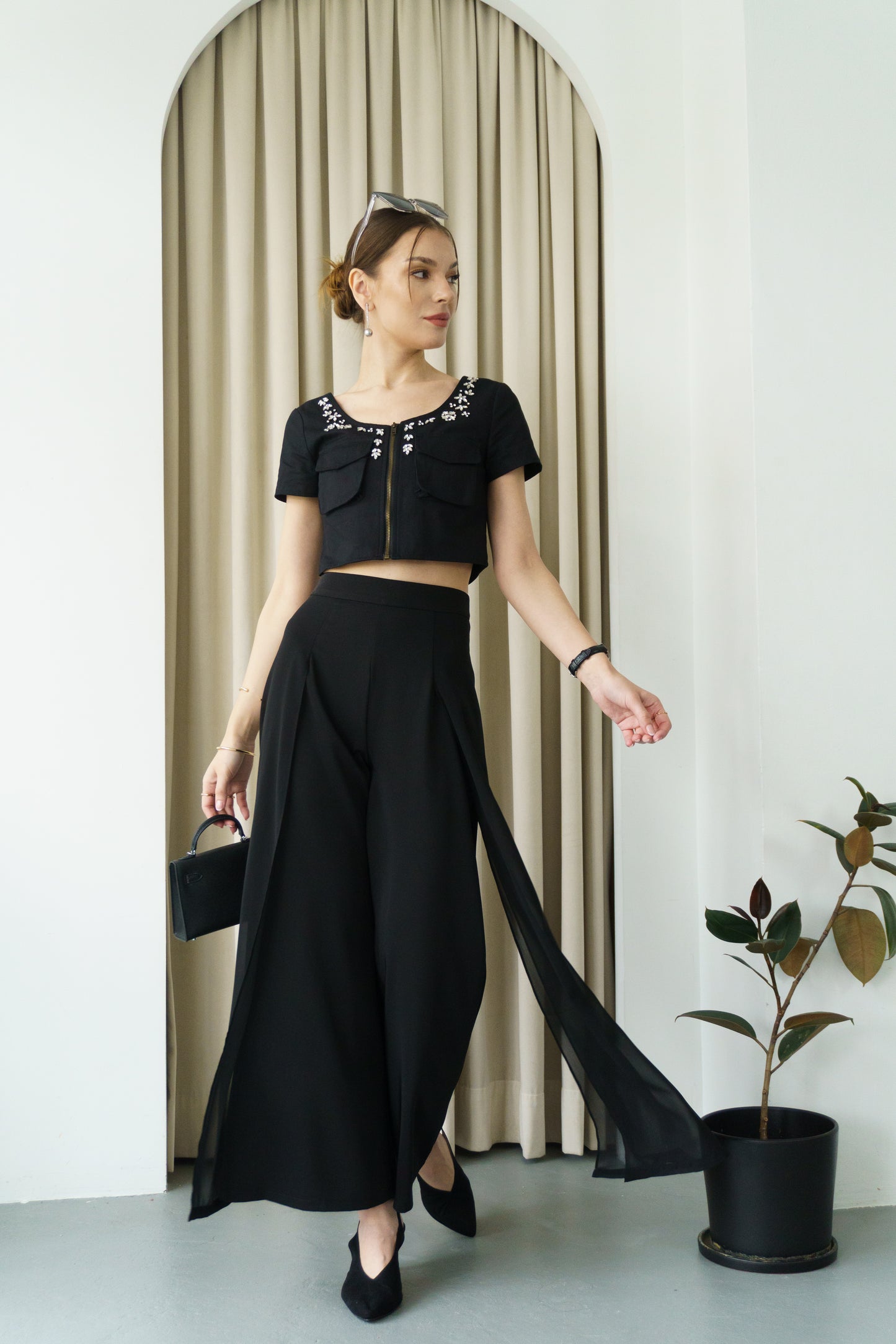 Ethereal Flow Pants (Black)