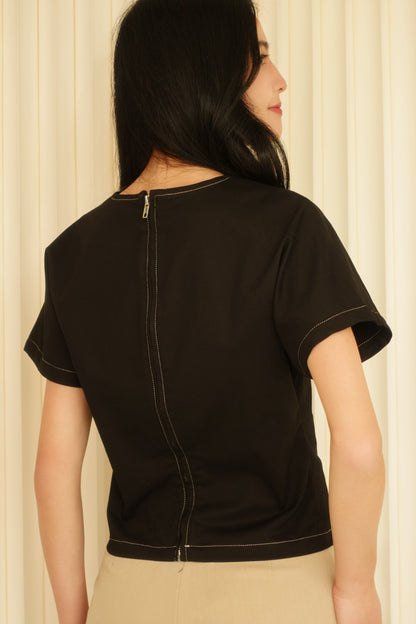 Zip-Back Top (Black)