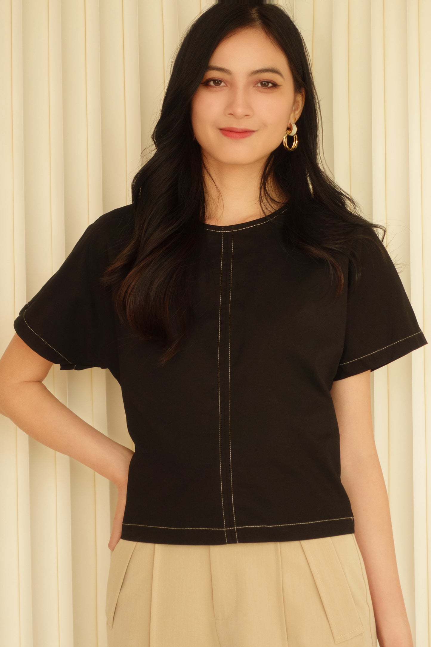 Zip-Back Top (Black)