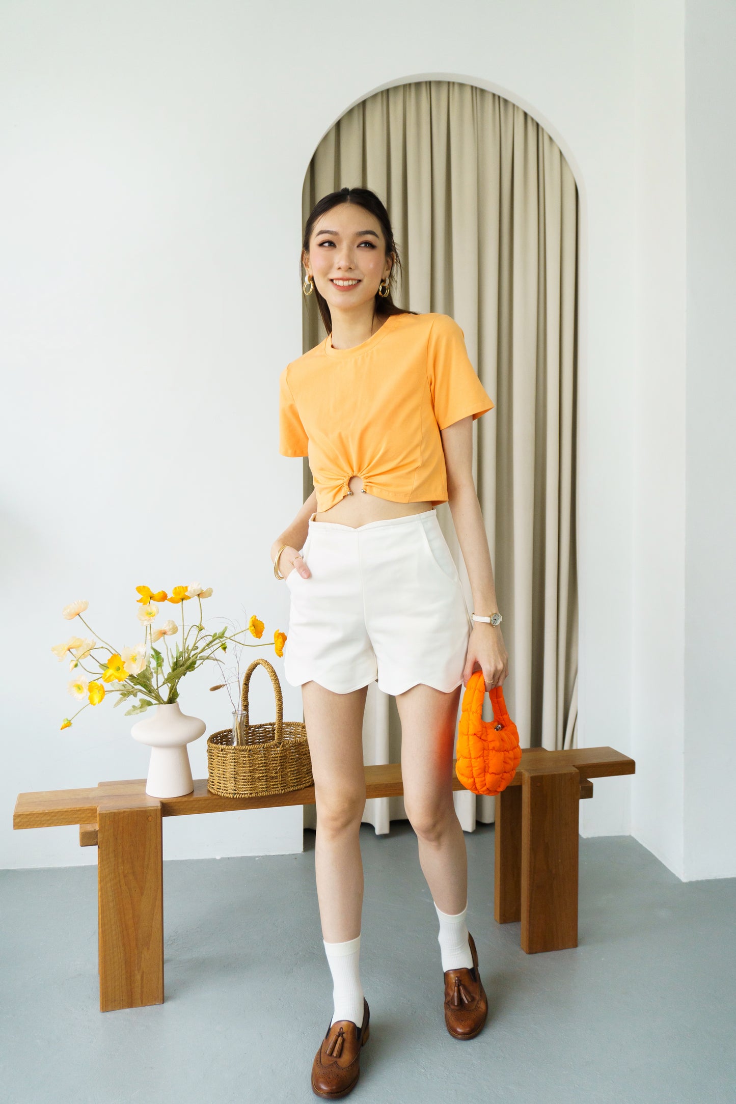 Ring-Accent Top (Orange)