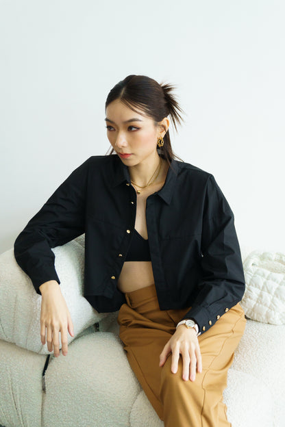 Cascade Blouse (Black)