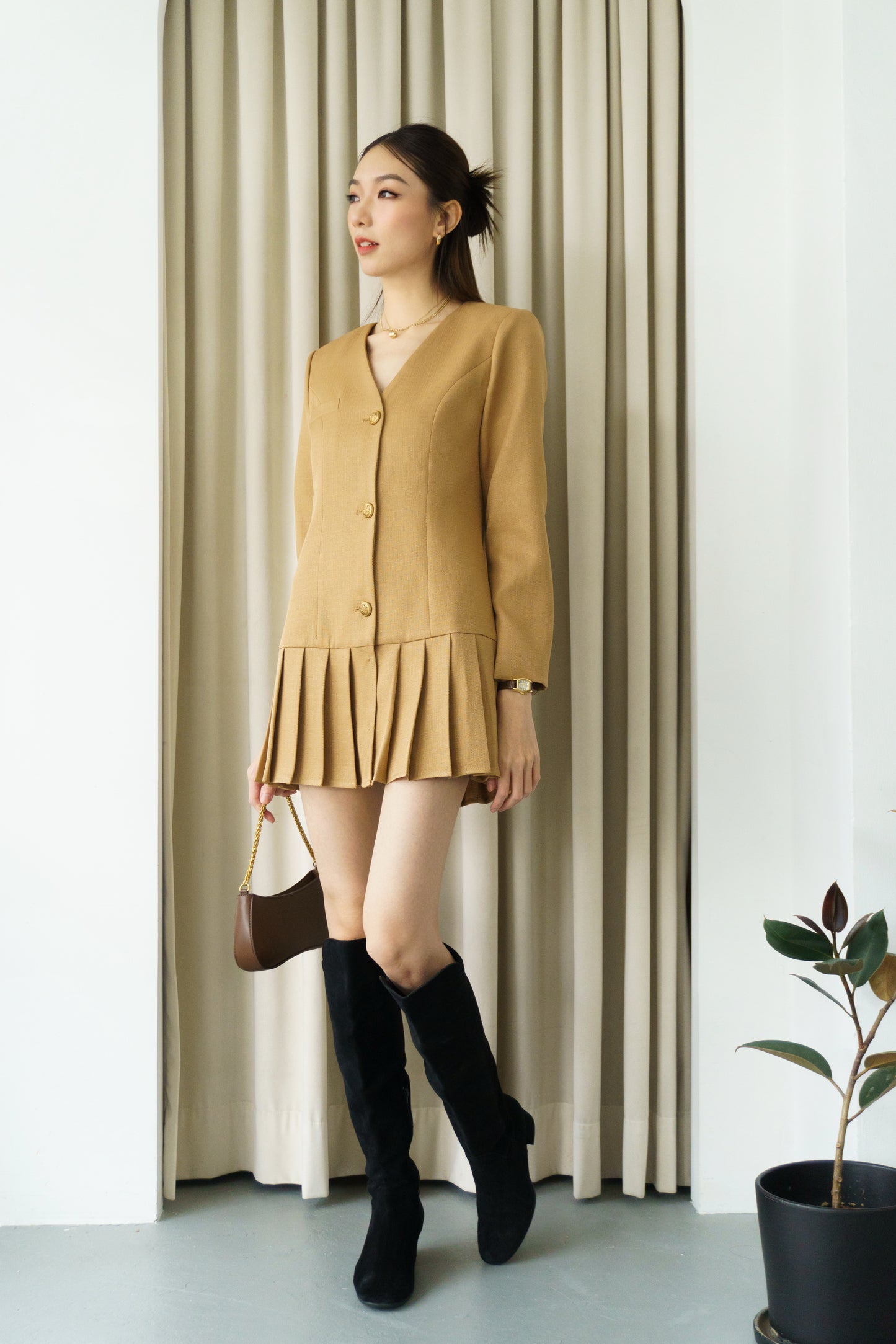 Heiress CNY Dress (Khaki)