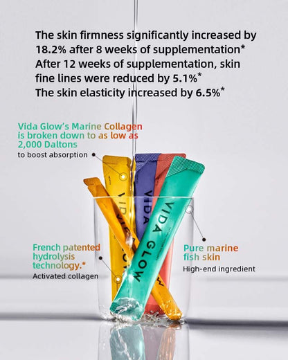 【Member Upgrade】Vida Glow Collagen Hydrolysate*7 packs Free RM30 voucher pack