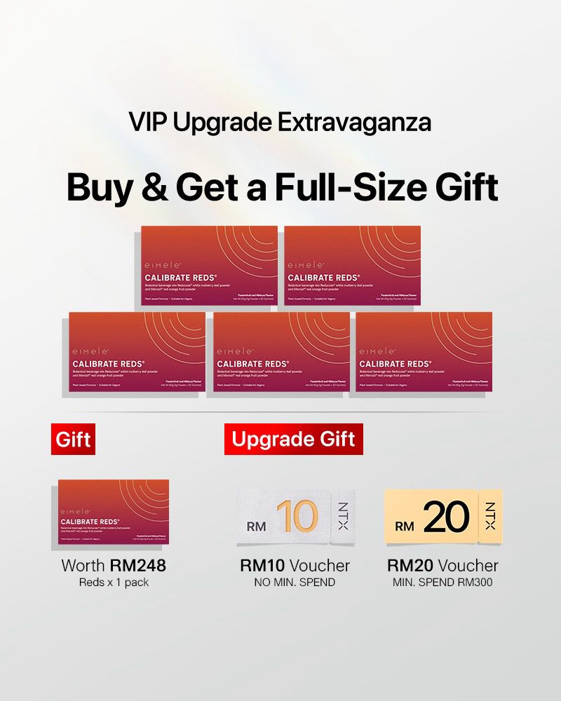 DOUBLE 11 [VIP Upgrade] eimele Calibrate Reds 30 sachets/pack Buy 5 Free 1 + Upgrade Gift: SGD9 Voucher Pack