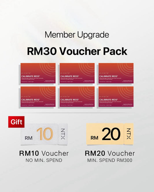 【Member Upgrade】eimele Calibrate Reds*30 sachets*6 packs Free RM30 voucher pack