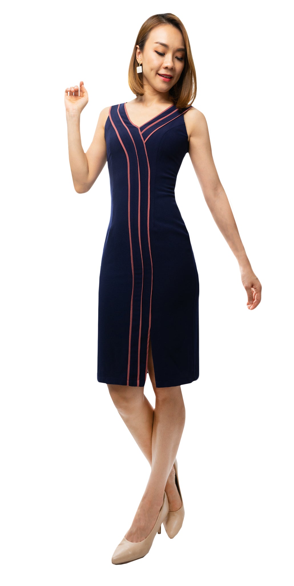 Kaylee Dress (Navy Blue)