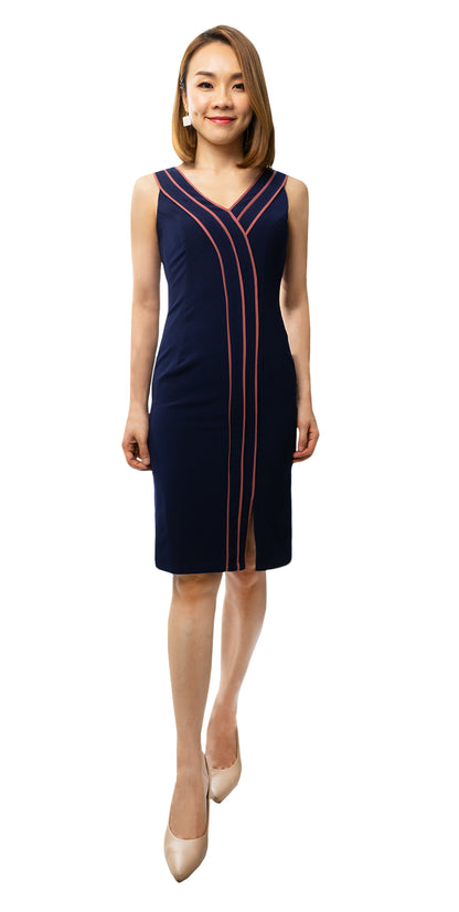 Kaylee Dress (Navy Blue)