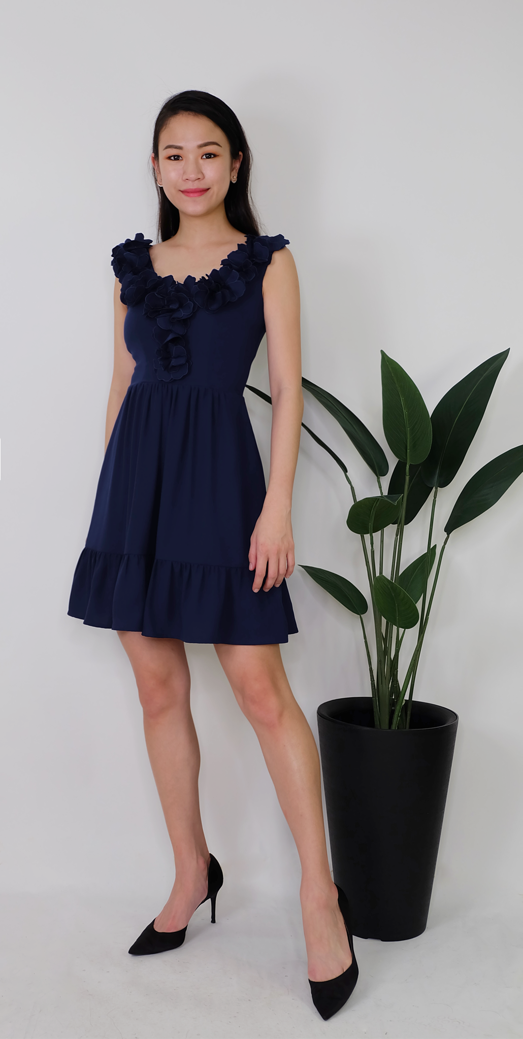 Aubrie Dress (Navy Blue)