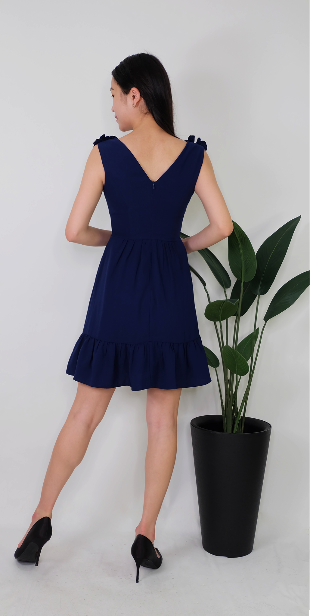 Aubrie Dress (Navy Blue)