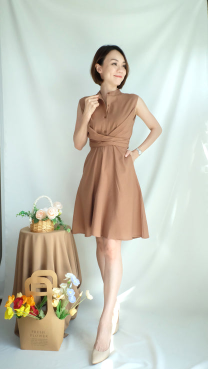 Emmeline Dress (Brown)