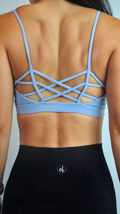 Molly Sport Bra (Powder Blue)