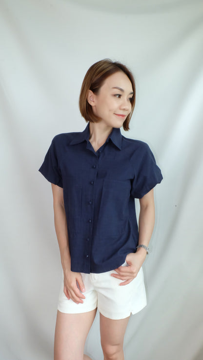 HELEN TOP [NAVY]