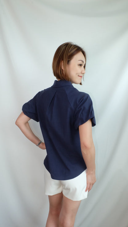 HELEN TOP [NAVY]